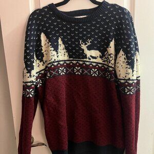 Patterned Christmas Sweater - Large